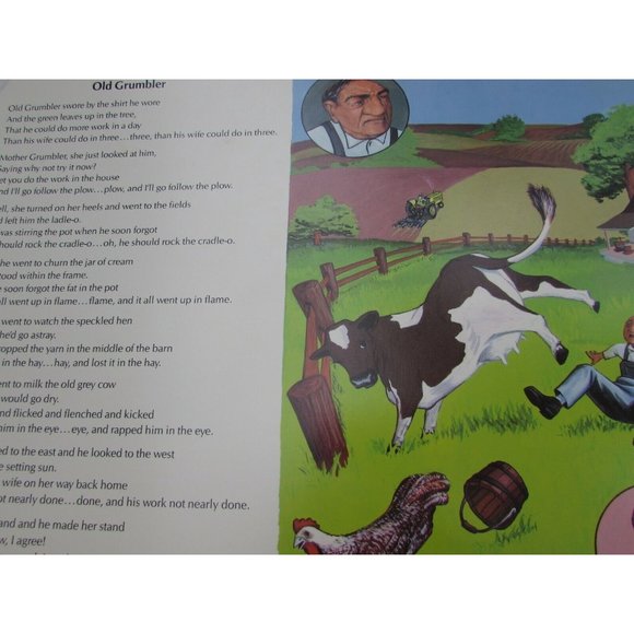 Old Grumbler School Poster Oscar Brand 30259 Poetry VNTG - Picture 4 of 6